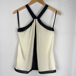 The Limited Black/White Halter Neck Tank